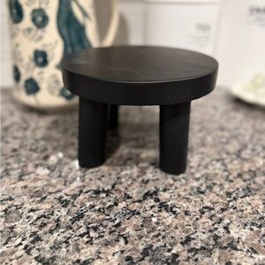 Black small wood Display Stand or plant stand riser